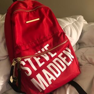 Steve Madden Red Small Backpack